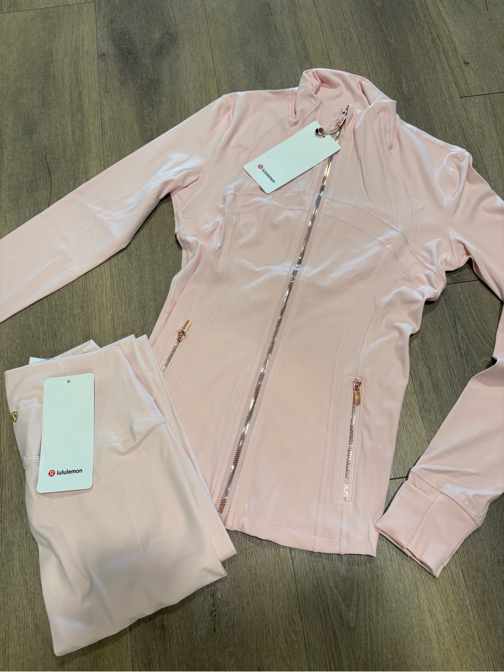 Lululemon Athletica Light Pink Full-Zip Jacket